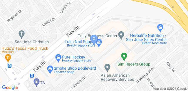 Map to Gracie Jiu-Jitsu East San Jose 